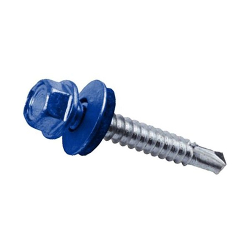 Саморез кровельный мет-дер, синий 4,8*29 RAL 5005 (250шт/уп)