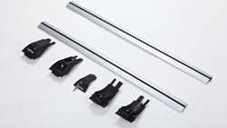 Багажник Turtle Tourmaline V1 на крышу для JEEP LIBERTY 2001-2007 (На обычные рейлинги),серебристый, арт.5.TUR.03.05.V1.S