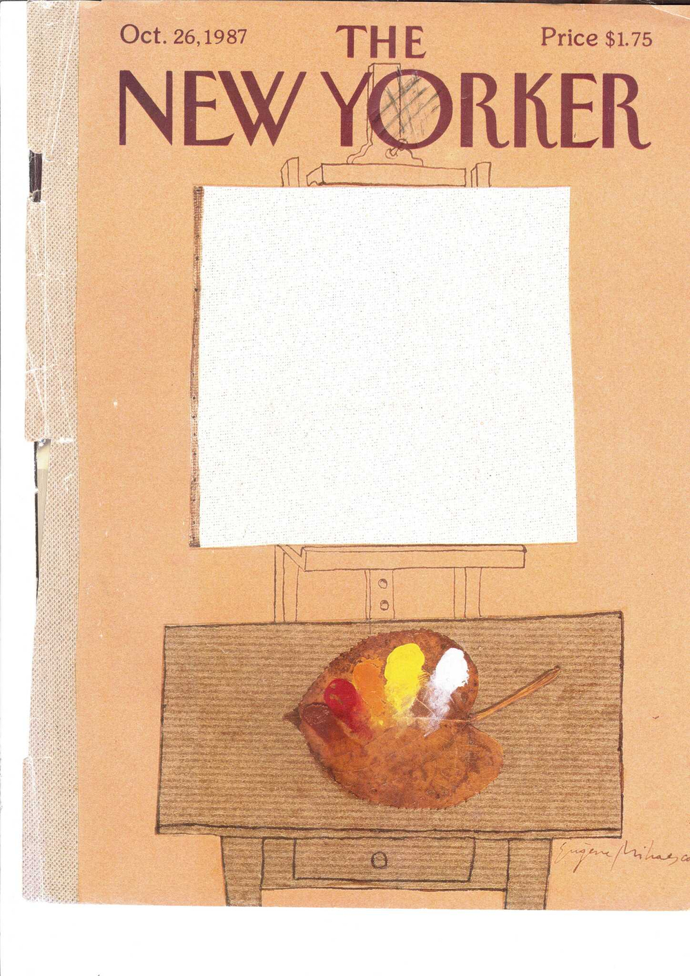 Журнал The New Yorker 26-10-1987, обложка