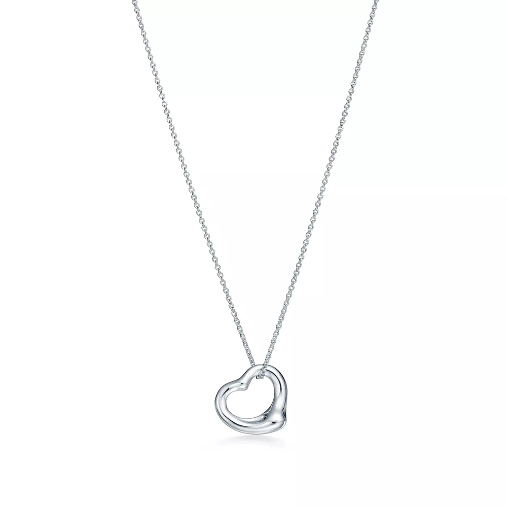 Подвеска из серебра 925, Tiffany 💠Open heart 16mm. В наличии