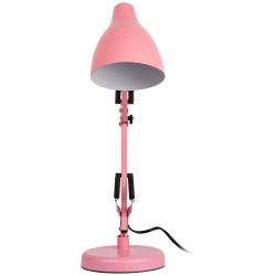 Настольный светильник ЭРА N-123-E27-40W-P Е27 с основанием розовый | Настольные светильники под лампу