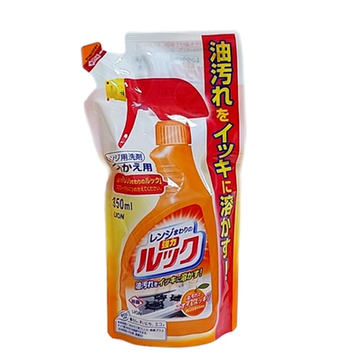 Чистящее средство для кухонных плит LION Look For Kitchen Range Spray с ароматом апельсина, мягкая упаковка, 350 мл.