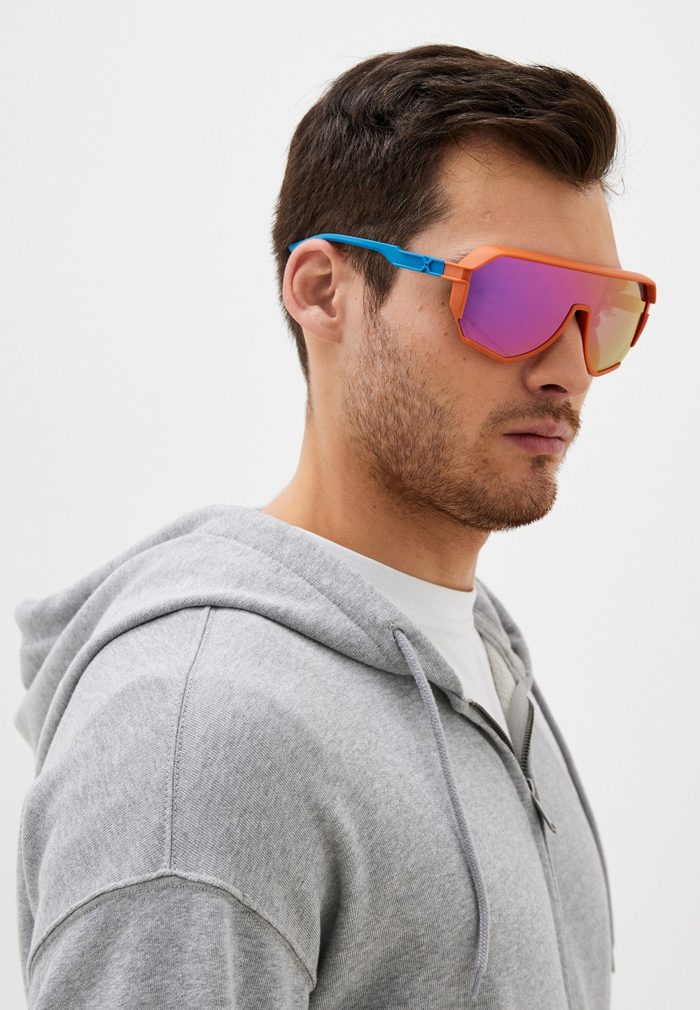 Спортивные очки HILX Newblood / Matt Orange Blue / Purple Polarized Lens