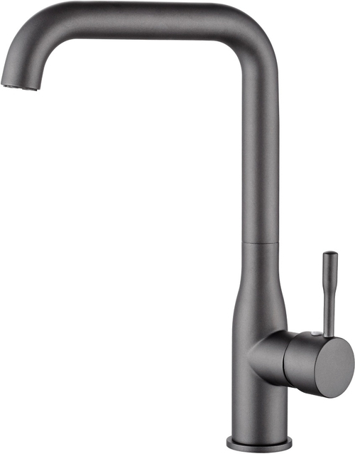 СМЕСИТЕЛЬ ДЛЯ КУХНИ С ВЫСОКИМ ИЗЛИВОМ С ГАЙКОЙ CASELA 54698 U, ЛАТУНЬ, ТЕМ.СЕРЫЙ