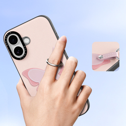 Чехол светло-розового цвета (Butterfly Edition) для iPhone 17, серия Luvy Series Case (со съемным ремешком) от Dux Ducis