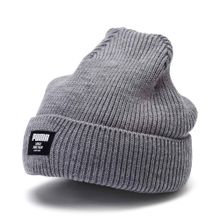 Шапка PUMA Ribbed Classic Beanie, 02170905, 100% акрил, серый