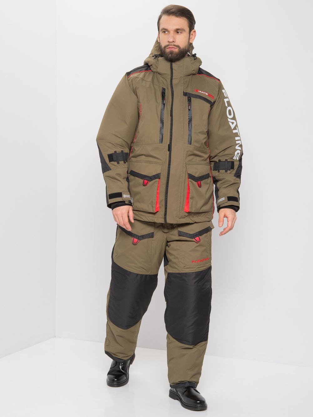 Костюм зимний Поплавок Siberia Floating ткань Breathable цвет Хаки/Черный Костюм зимний Поплавок Siberia Floating ткань Breathable цвет Хаки/Черный