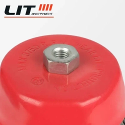 Щетка для УШМ (чашка) 75мм/М14 кручен.сталь №3 47712