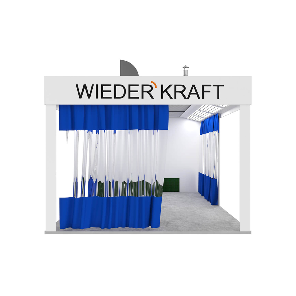 WDK-410M Пост подготовки с диагональным потоком воздуха, с функцией подогрева