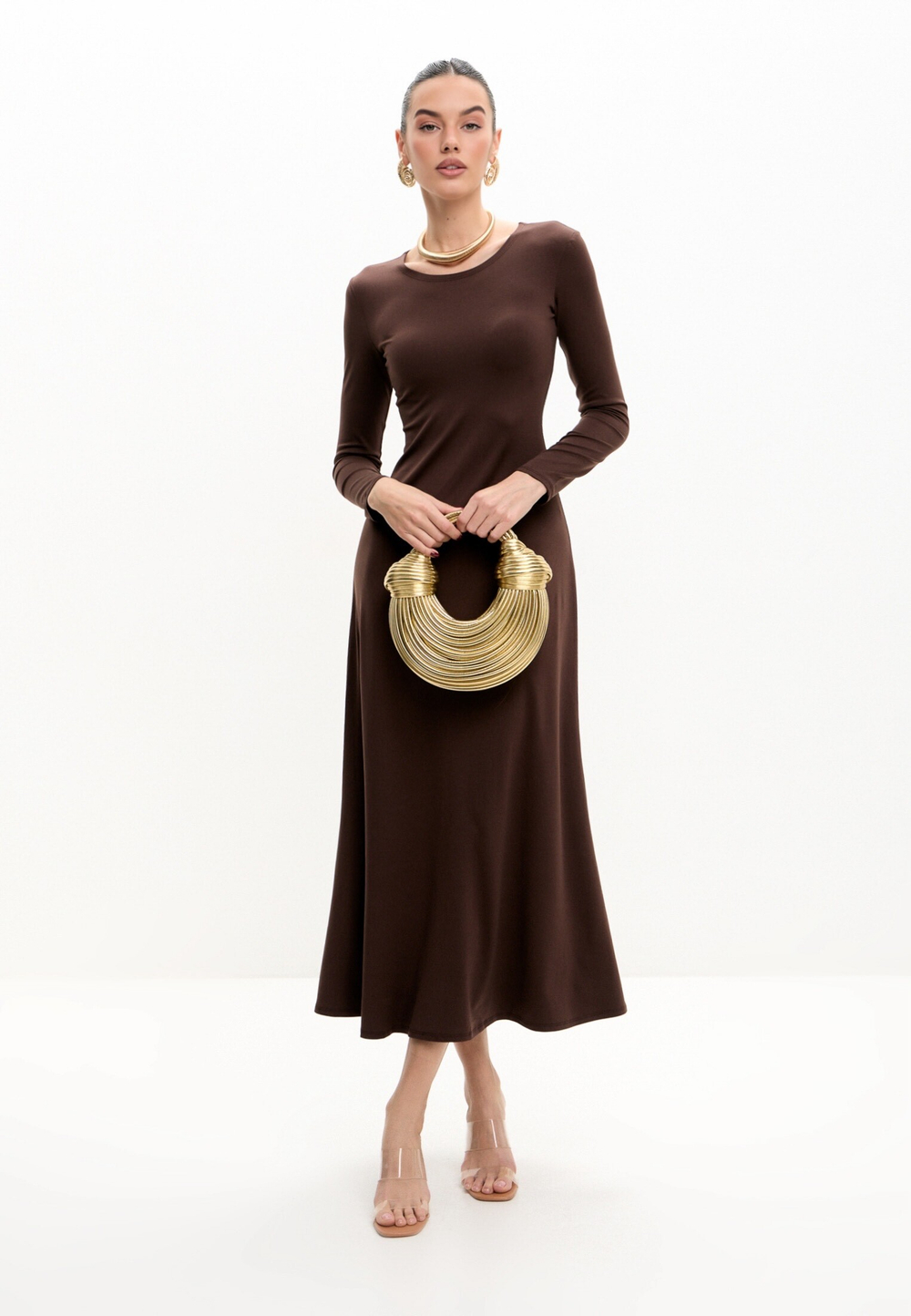 Платье с накидкой