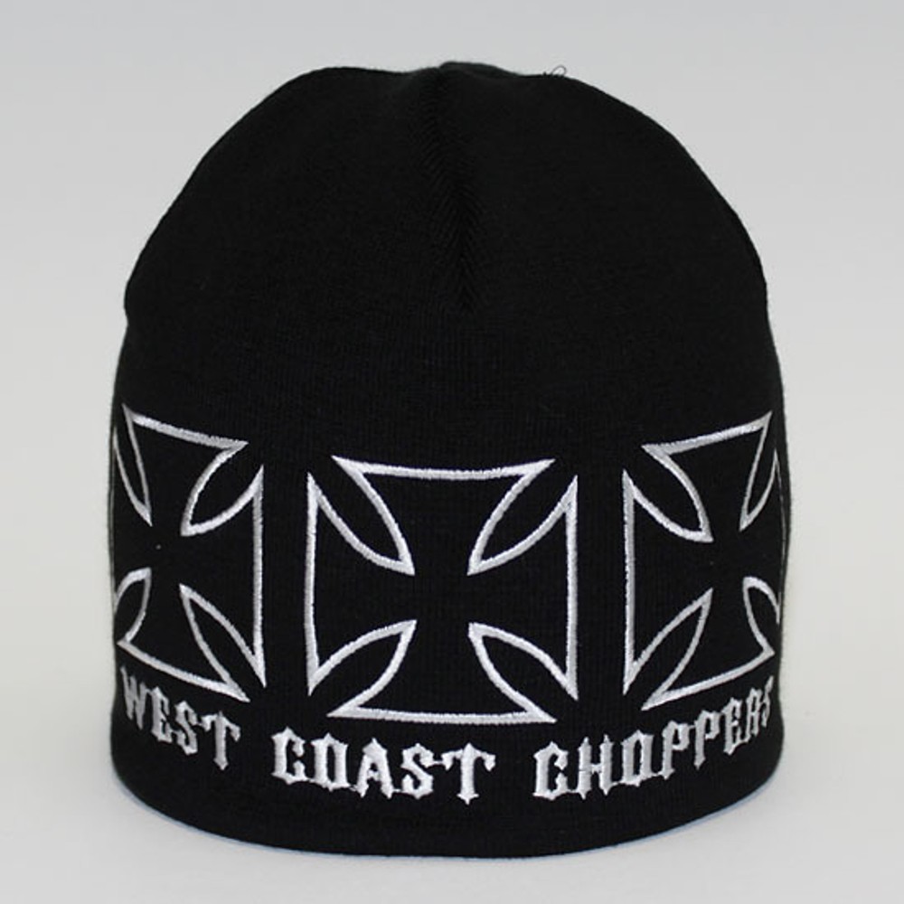 Шапка West Coast Choppers ( 3 креста )