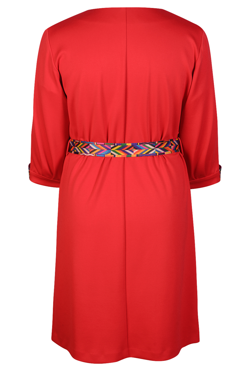 Трикотажное платье 2666АП, красный #234Кг052666АП