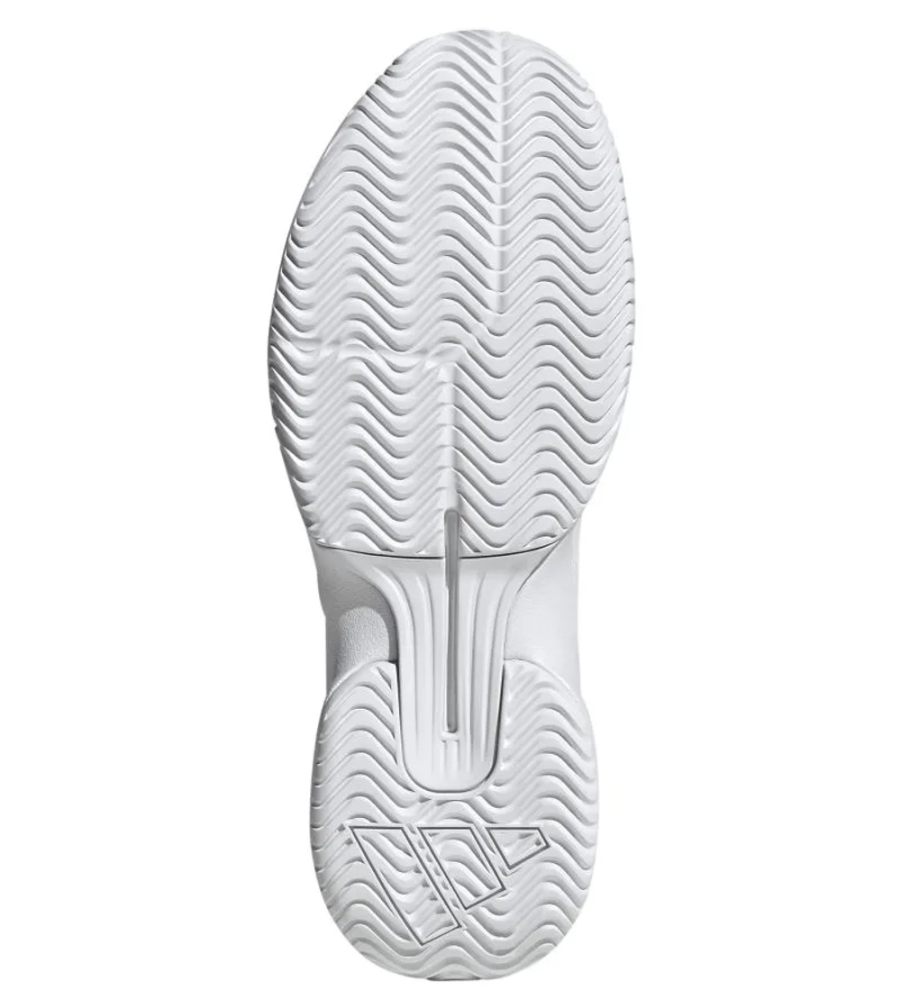 Мужские кроссовки теннисные Adidas GameCourt 3 Synthethic Leather M - cloud white/ cloud white/core black
