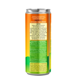 Биоактивный тоник Switchel Апельсин+Мед+Имбирь 59NORTH, 330 мл, банка и состав