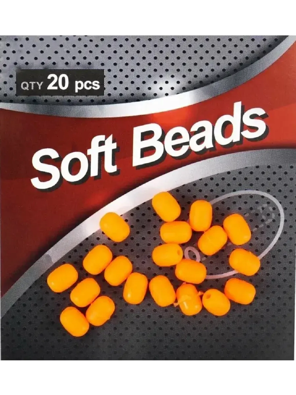 Бусина фидерная Soft Beads, PVC, овальная