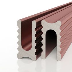 Теневой профиль разделительный анодированный медный, 3000x5x10 мм