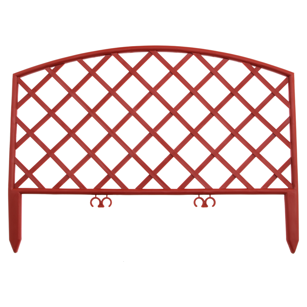 Забор декоративный "Сетка", 24 х 320 см, терракот, Palisad