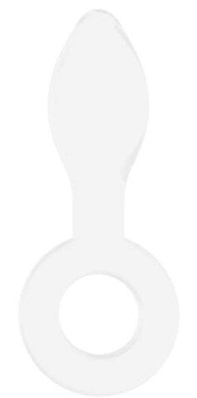 Белая анальная пробка Plugger - 11,9 см. (Цвет: белый)