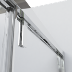 Душевой уголок Lugano VSR-1L1014CLB-1, 1400*1000, черный, стекло прозрачное, , шт