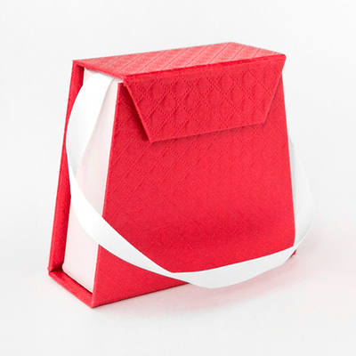 Футляр-сумочка картонный, серия "ВАЛЕНТИНА", 84х75х35 мм