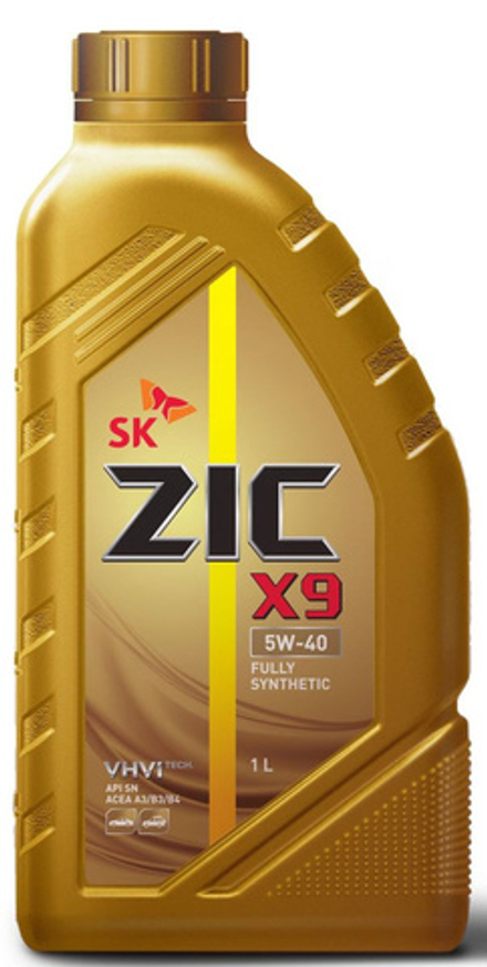 Моторное масло ZIC X9 5w40 1л синетика