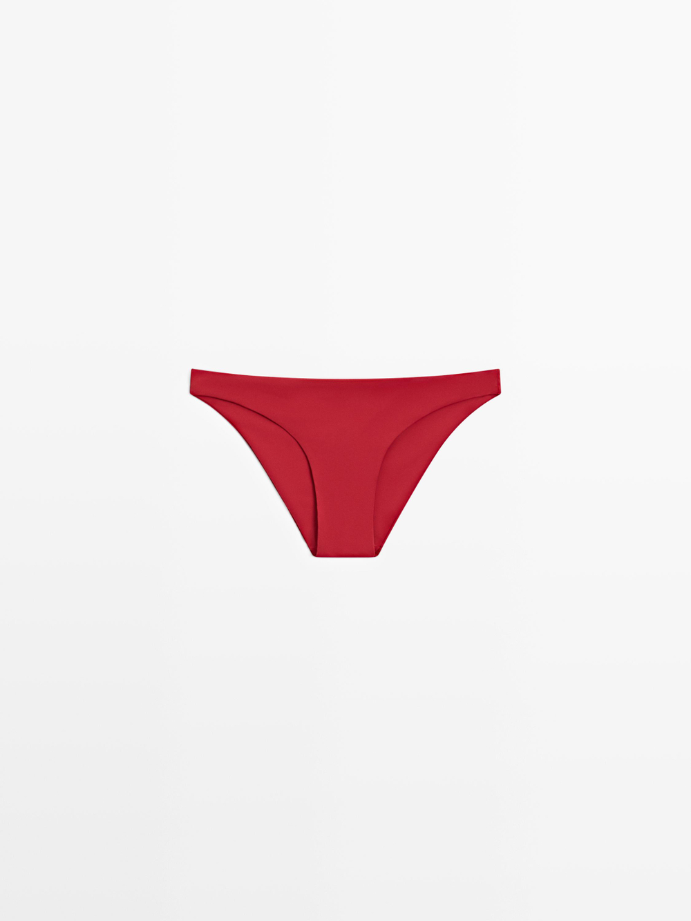 Massimo Dutti Однотонные плавки бикини, красный
