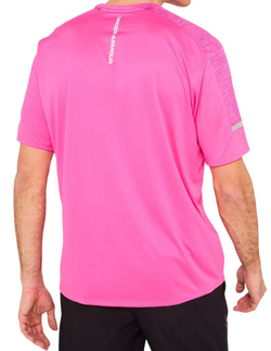 Мужская теннисная футболка Under Armour Tech Utility Short Sleeve - Розовый