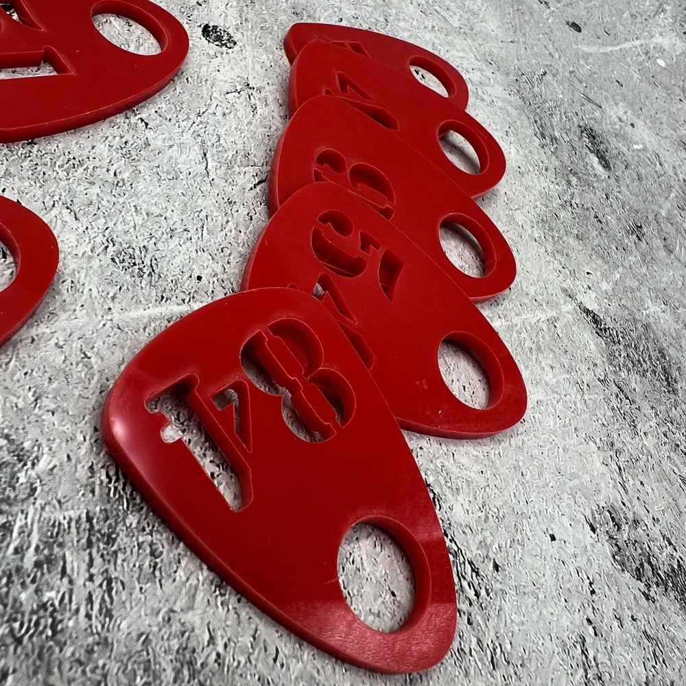 Номерки для гардероба акриловые,1-60