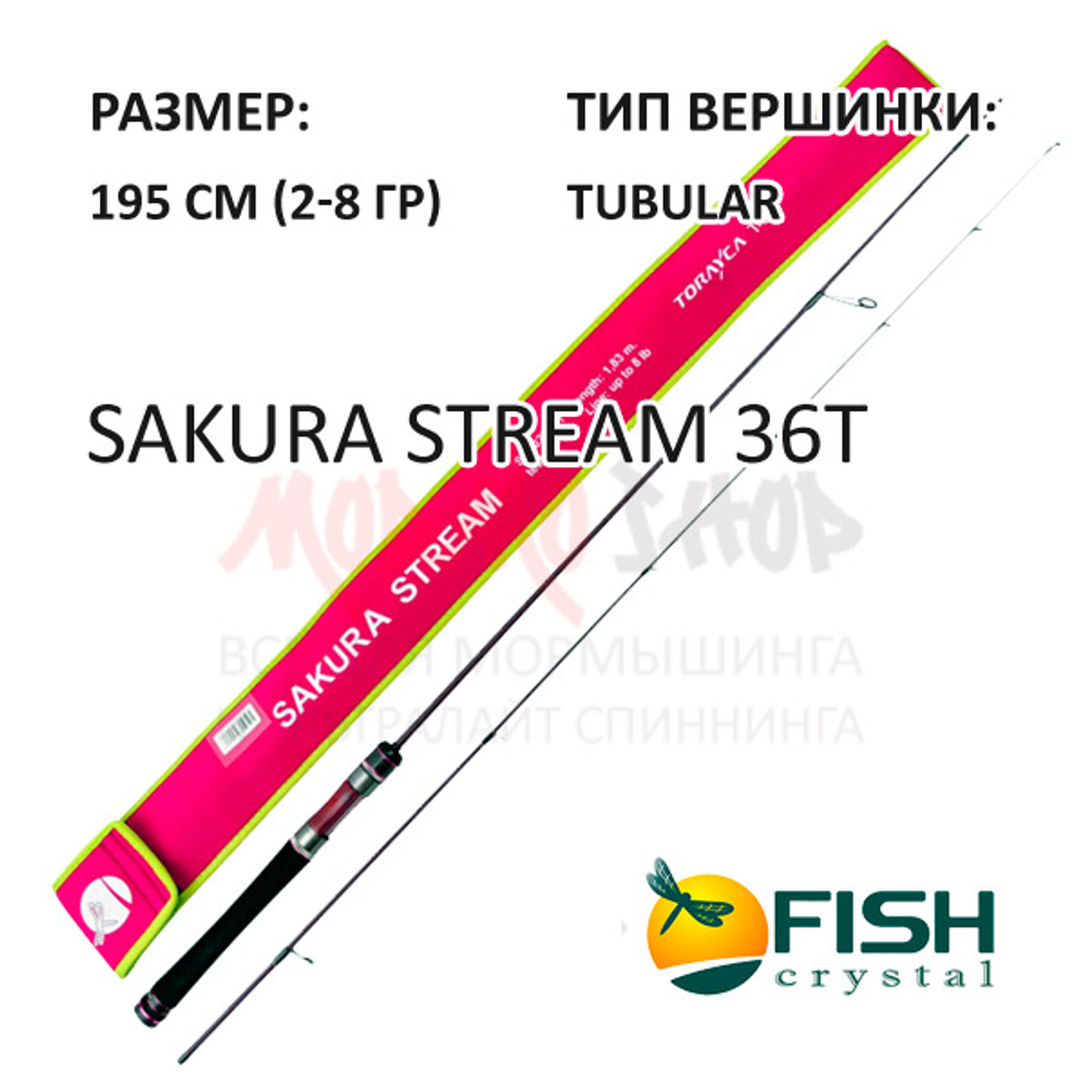 Спиннинг Sakura Stream 36T (2-8 гр) 195 см от Fish Crystal