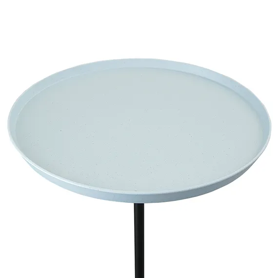 Столик кофейный Sustainable, Ø37,7 см, серый/черный