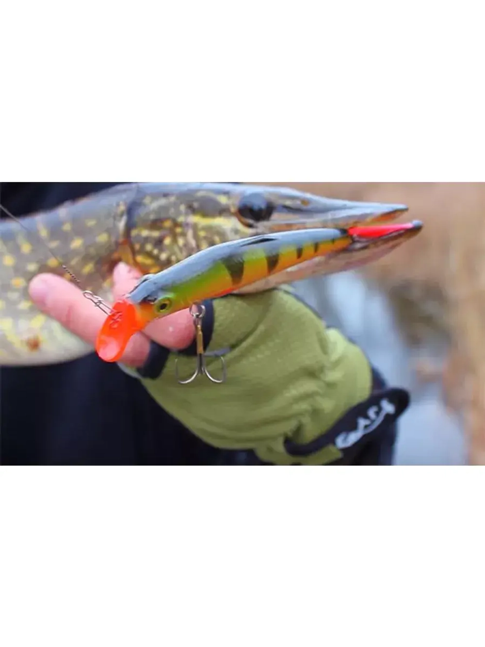 Воблер Минноу на щуку троллинга ТВИН 135mm на окуня