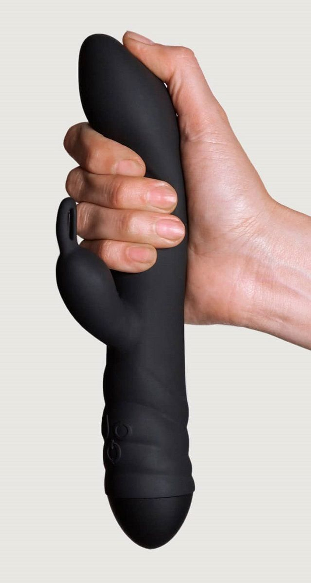 Черный вибратор с клиторальным стимулятором Twister - 23 см. (Цвет: черный)