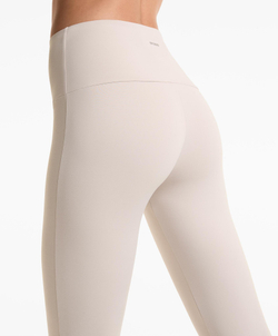 OYSHO Расклешенные брюки Comfortlux с высокой талией, светло-бежевый