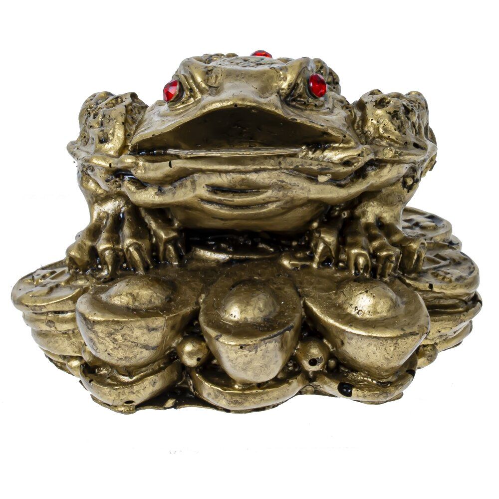 GAEM Фигурка декоративная "Лягушка денежная", L8 W7 H4,5 см
