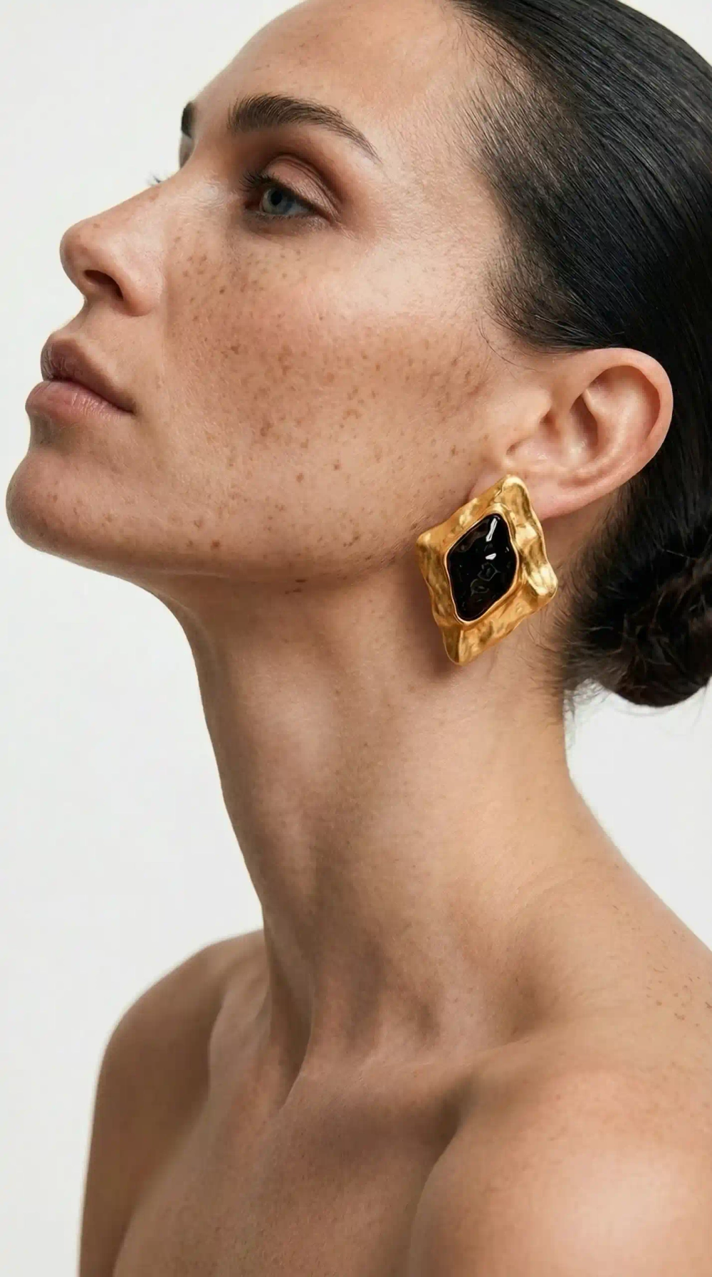 Серьги ромбовидные, Золотые