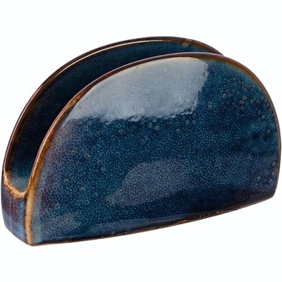 Фарфоровая салфетница «Ирис» (Цвет: голубой)