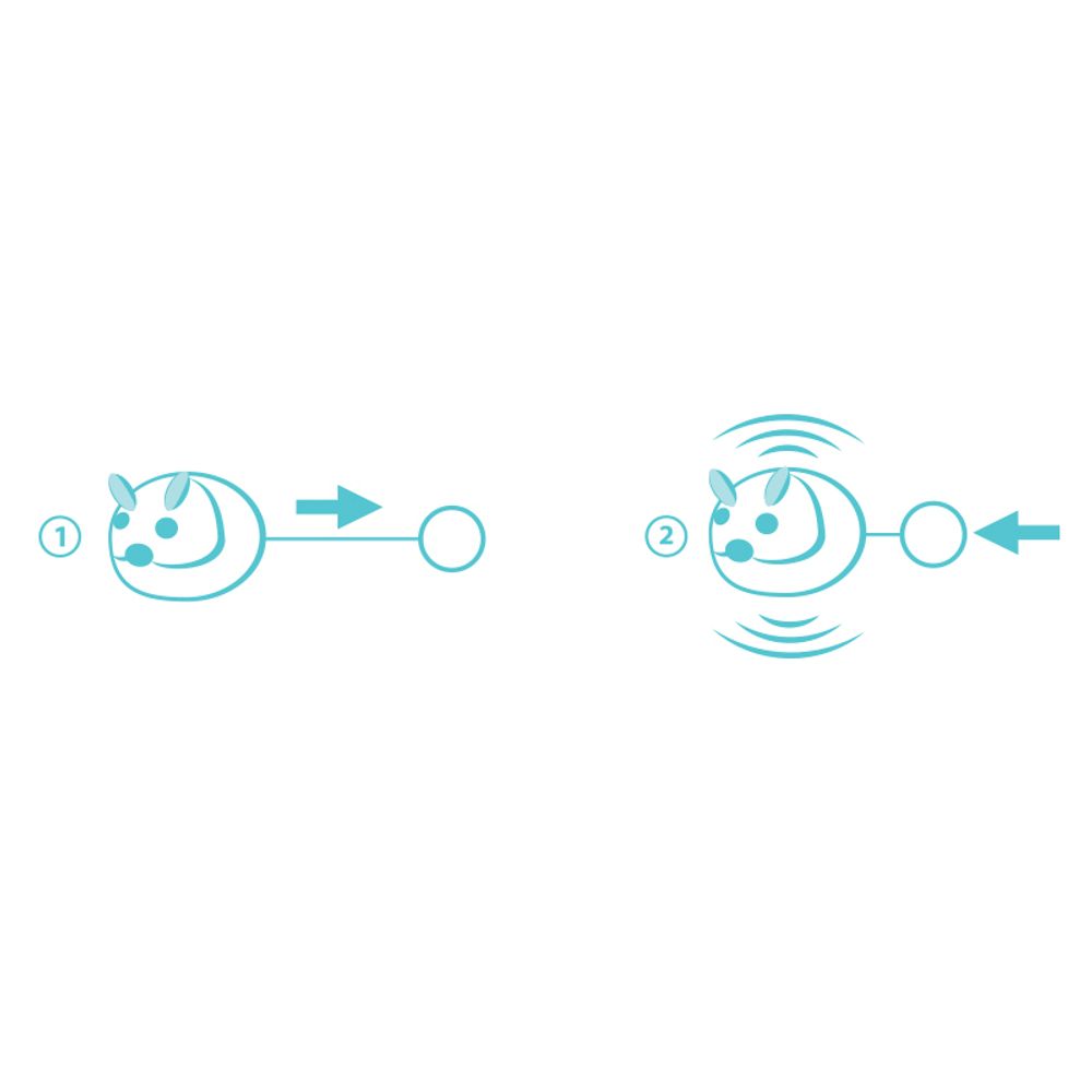 Игрушка Triol для кошек вибрирующая "Мышь", 60мм