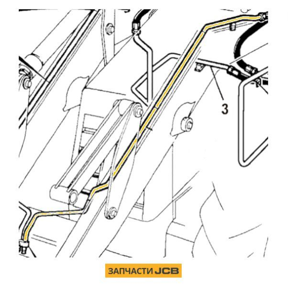 Трубка гидравлики JCB 335/04348