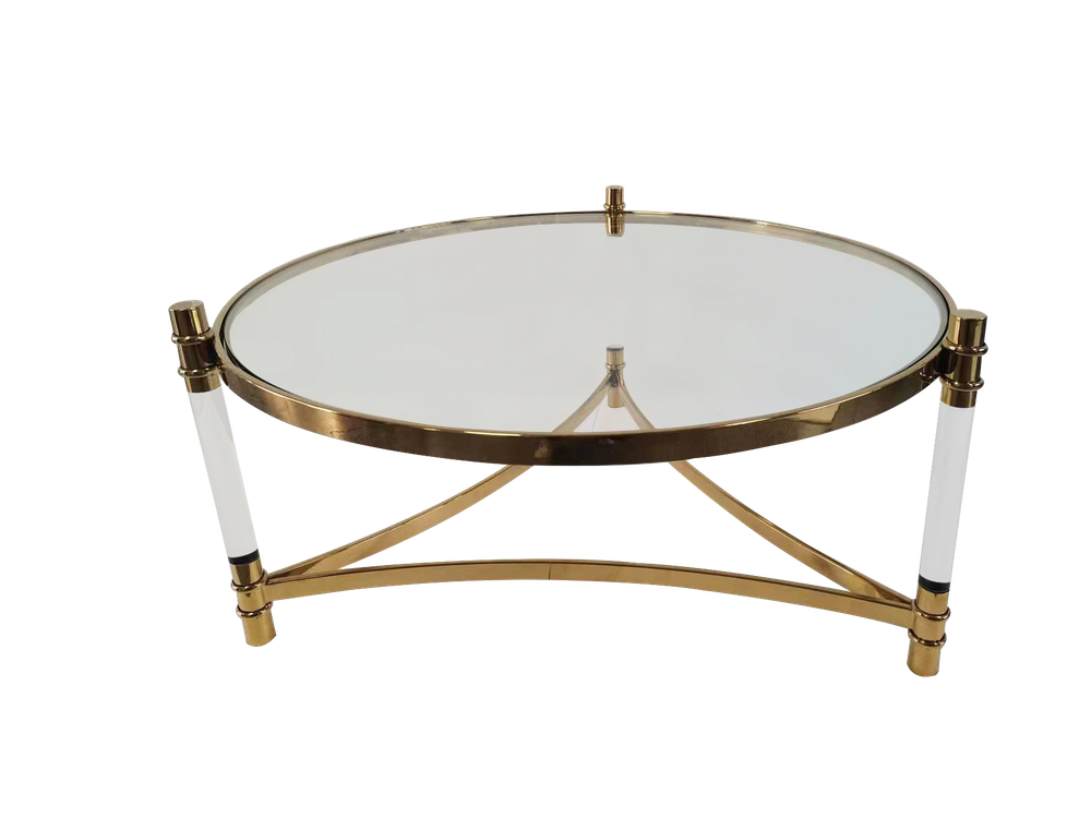 Стол журнальный Ist Casa Эклект, 104х104х46см, золото