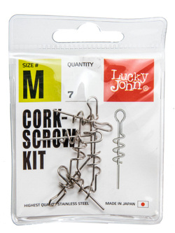 Спирали LJ Pro Series CORKSCROW KIT M для крепления силиконовых приманок 7шт.