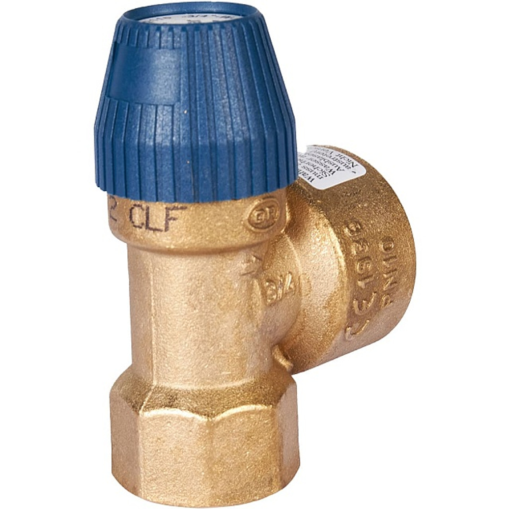 Клапан предохранительный STOUT SVS-0030 - 3/4", сброс 1" (ВР, Рн 8 бар, для систем водоснабжения)