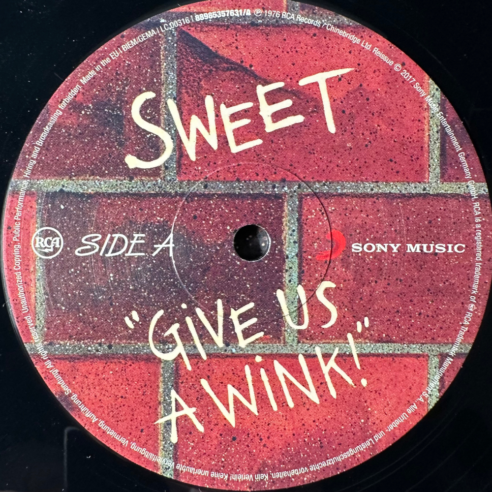 Sweet ‎– Give Us A Wink! (Европа 2018г.)