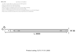 Шинопровод однофазный с питанием и заглушкой Crystal Lux CLT 0.11 01 L3000 WH