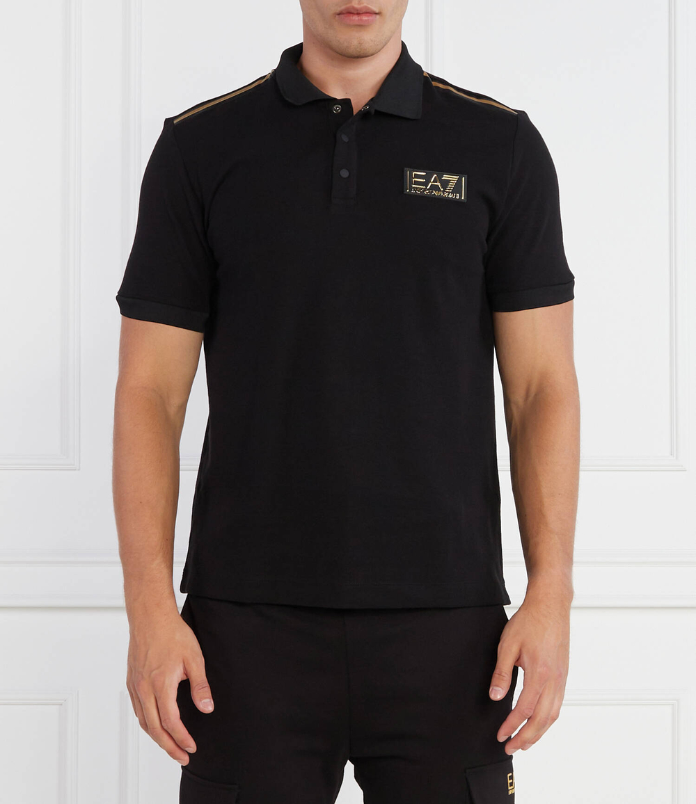 Поло EA7 - черный(6RPF10 PJRYZ)