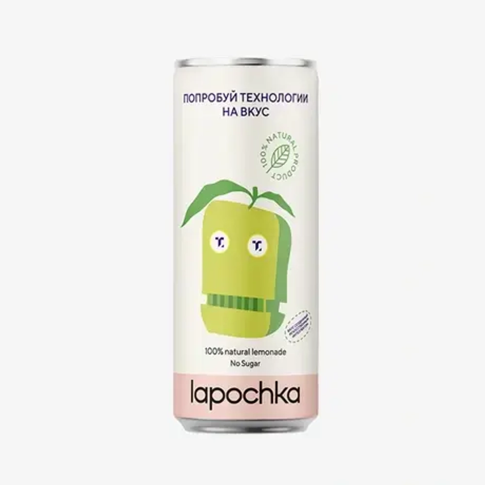 Lapochka Дыня, клубника, лимон 0,33 л.
