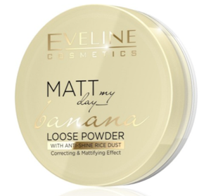 EVELINE.ТРАНСПАРЕНТНАЯ МАТИРУЮЩАЯ ПУДРА-BANANA серии MATT MY DAY LOOSE POWDER, 6гр