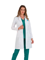 Халат медицинский женский Тезис TZ815 на пуговицах, белый, 44