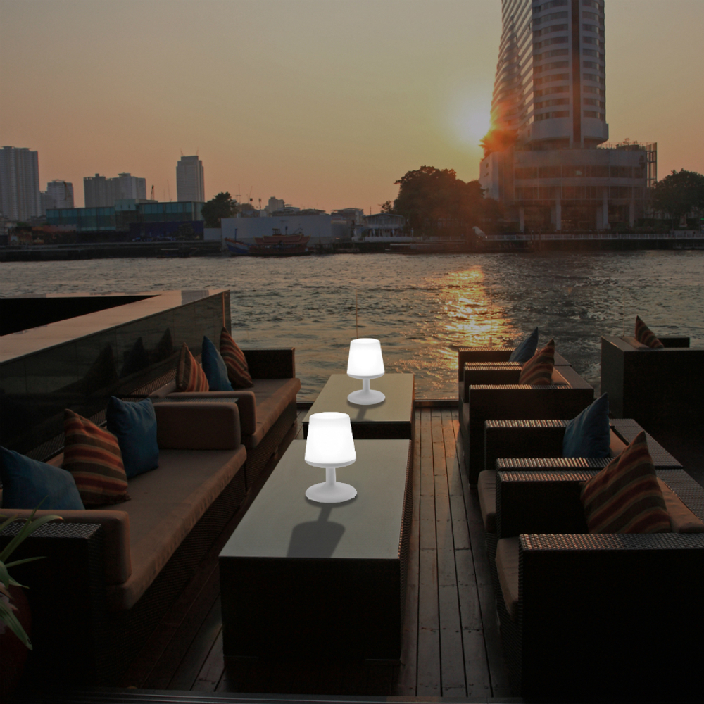 Лампа настольная light to go, organic, серая