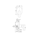 Steinberg Серия 170 Наружная часть для однорычажного встраиваемого смесителя для душа, хром (Скрытый корпус 010 2110 заказывать отдельно) 170 2243