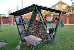 Садовый органайзер - дровница GreenStorage зелёный